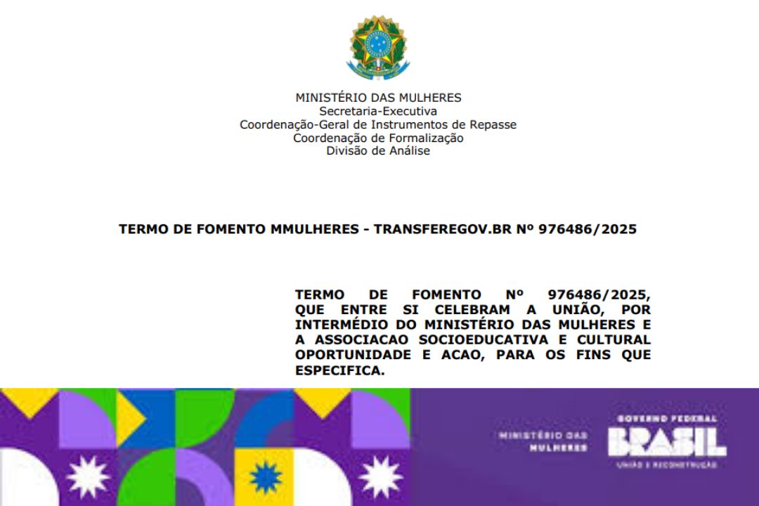Ministério das Mulheres e OPA firmam parceria para lançar o projeto “Costura Criativa – Tecendo Liberdade” em Lauro de Freitas